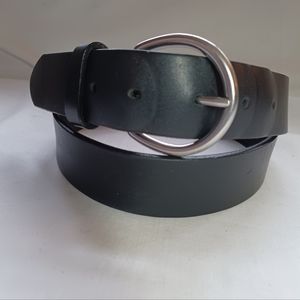 SOLD Belt 40 L.L. Bean black with silver adjusts 38 - 42  LL Bean